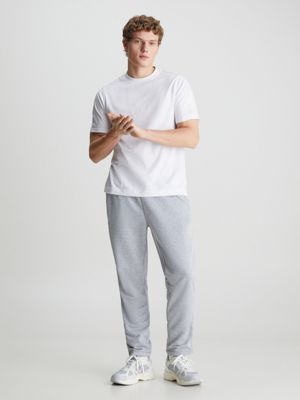 grey heather french terry joggers for men ck sport