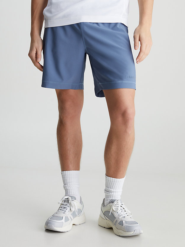 ceramic blue gym shorts for men 