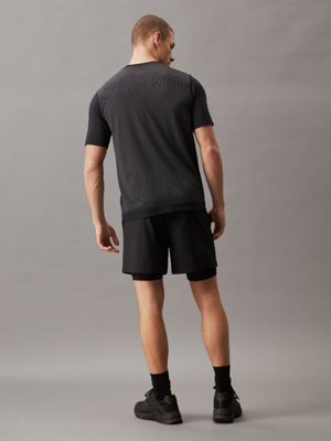 Calvin Klein Performance, 2-In-1 Gym Shorts, Black/Moire