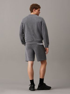 medium grey heather french terry gym shorts for men ck sport