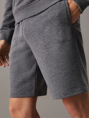 medium grey heather french terry gym shorts for men ck sport