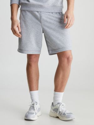 grey french terry gym shorts for men ck sport