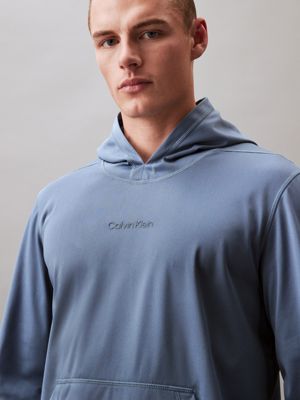 Felpa con cappuccio in misto cotone Blu Polo ralph lauren - Uomo | Place des Tendances