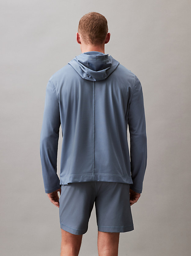 ceramic blue logo hoodie for men 