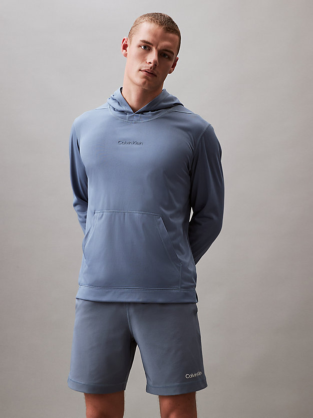sweat-shirt à capuche avec logo ceramic blue pour hommes 