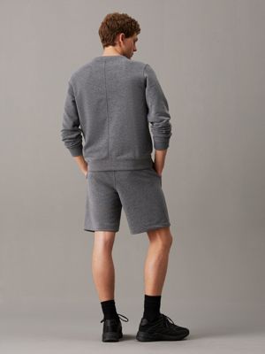 medium grey heather french terry sweatshirt for men ck sport