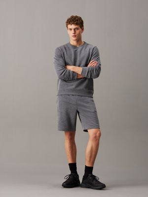 medium grey heather french terry sweatshirt for men ck sport