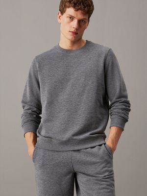 grey french terry sweatshirt for men ck sport