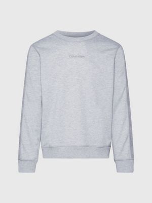 grey heather french terry sweatshirt for men ck sport