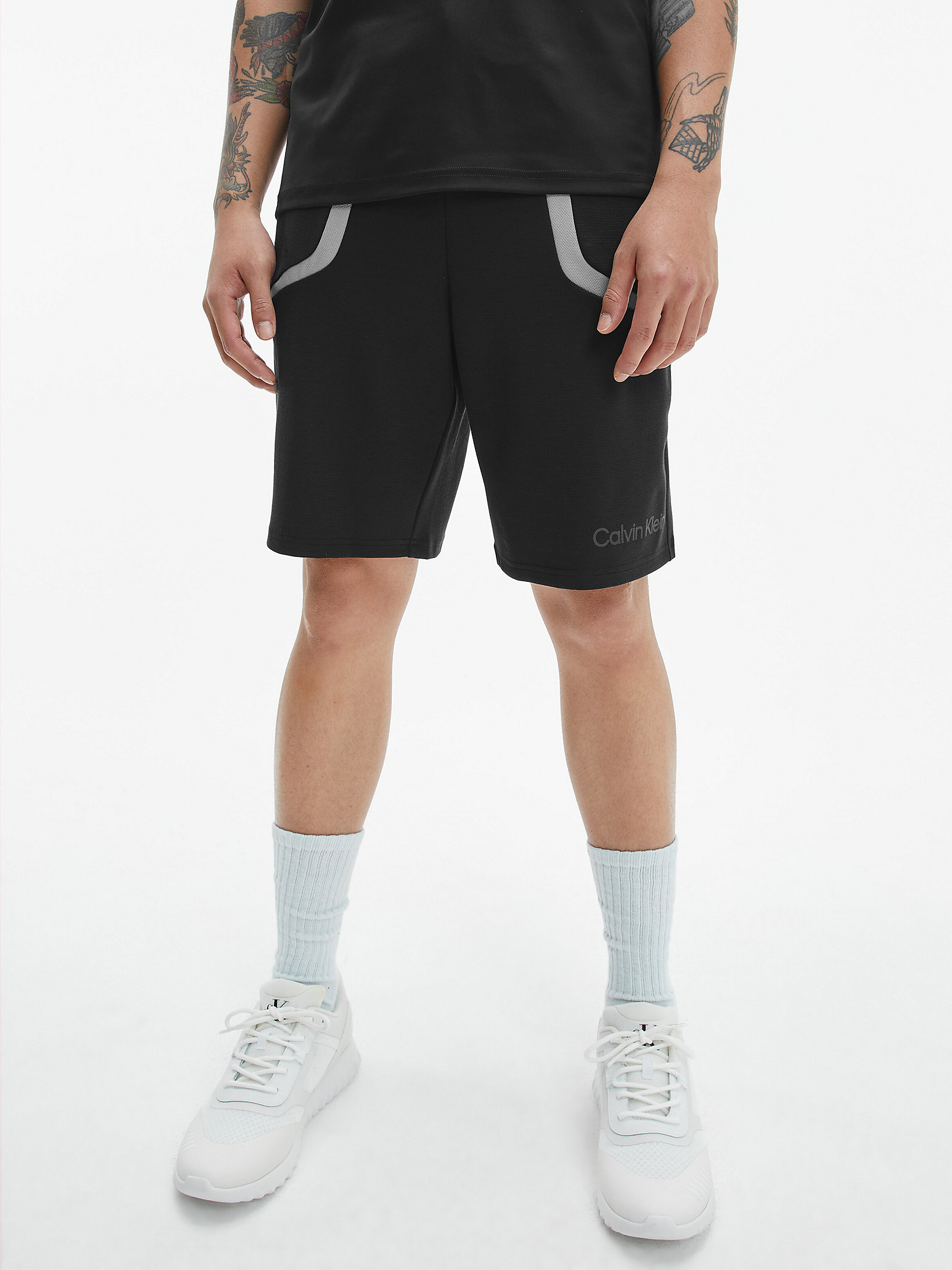 CK Black Gym Shorts undefined men Calvin Klein