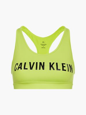 yellow calvin klein sports bra