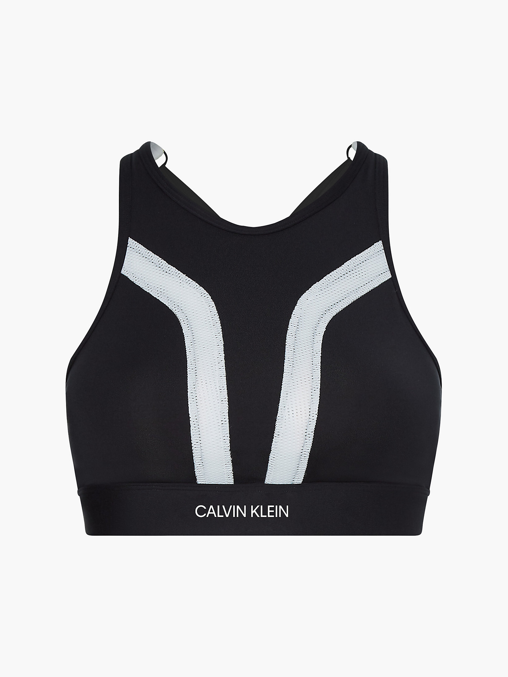 CK Black/bright White > Бюстгальтер для среднеинтенсивных тренировок > undefined Женщины - Calvin Klein