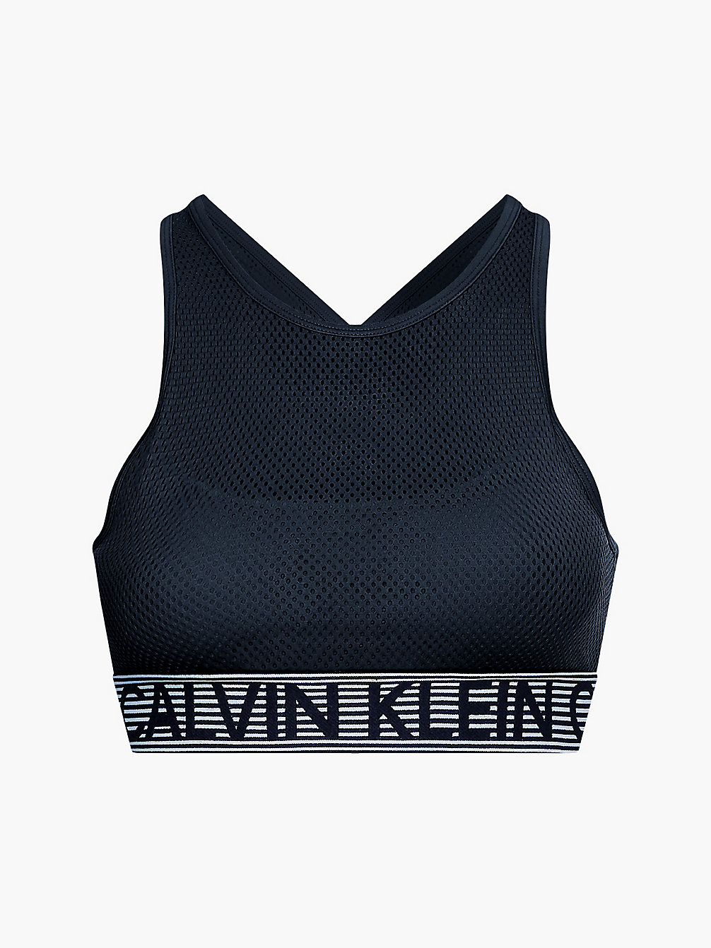 CK BLACK/BRIGHT WHITE Medium Impact-Sportbh undefined dames Calvin Klein