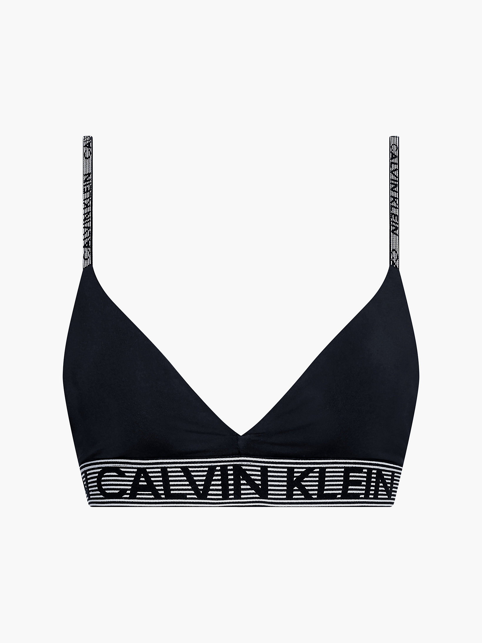 CK Black/bright White Low Impact Sports Bra undefined women Calvin Klein