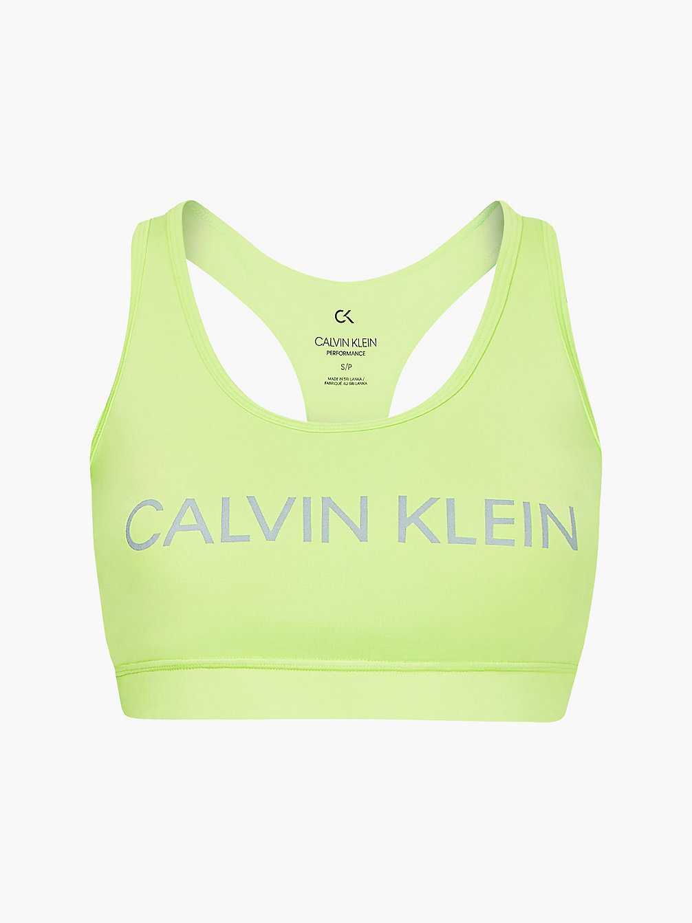 ACID LIME Medium Impact Sports Bra undefined women Calvin Klein