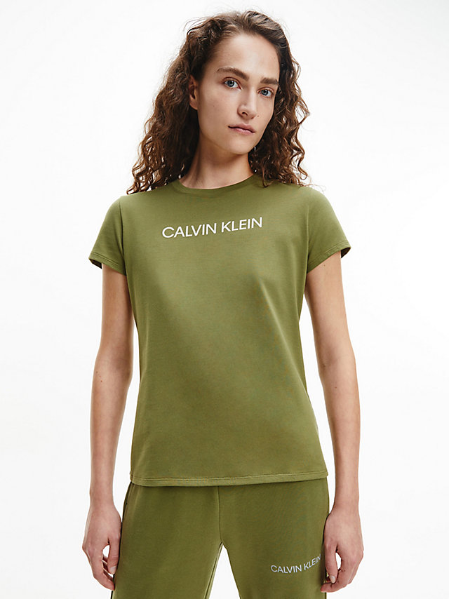 Capulet Olive Logo Gym-T-Shirt undefined Damen Calvin Klein
