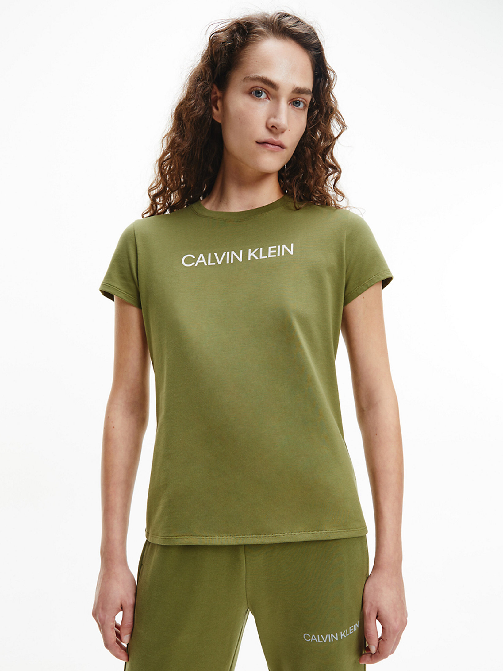 Capulet Olive > Logo Gym-T-Shirt > undefined Damen - Calvin Klein