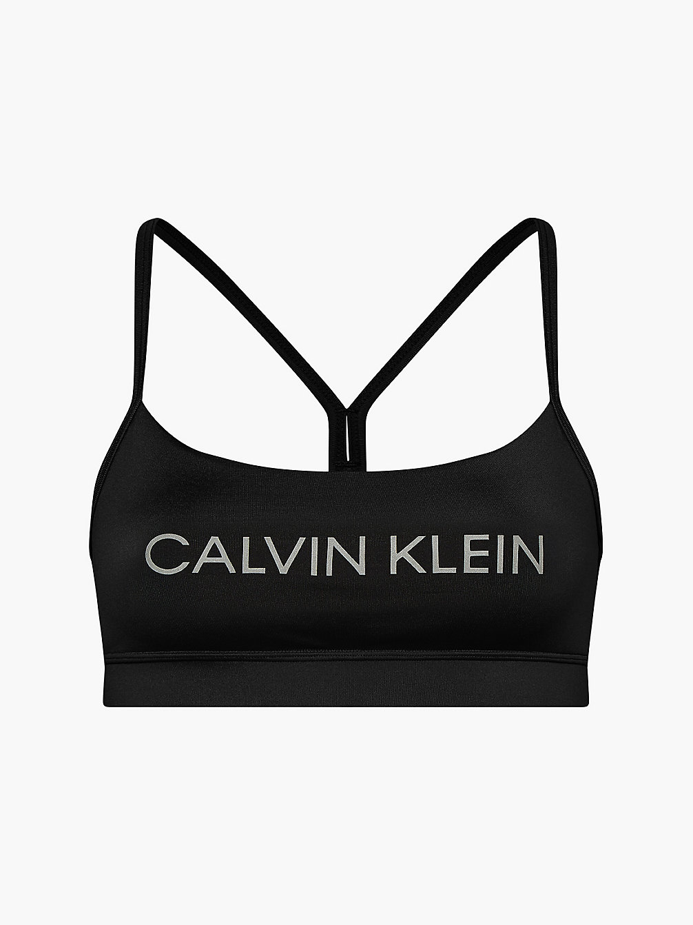 CK BLACK/REFLECTIVE SILVER > Low Impact-Sportbh > undefined dames - Calvin Klein