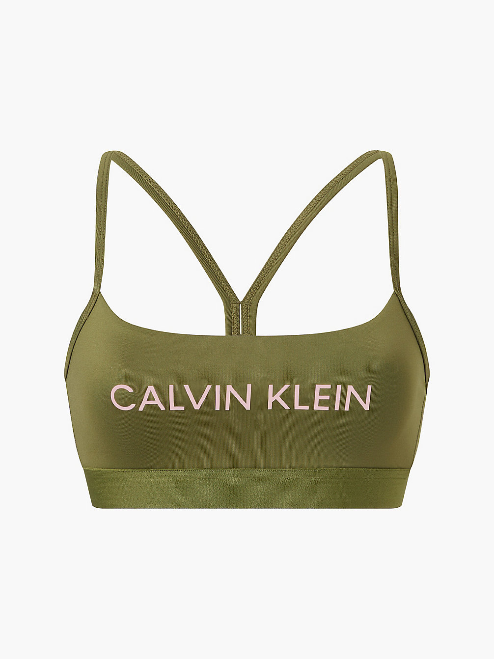 CAPULET OLIVE/ROSE QUARTZ Low Impact Sports Bra undefined women Calvin Klein