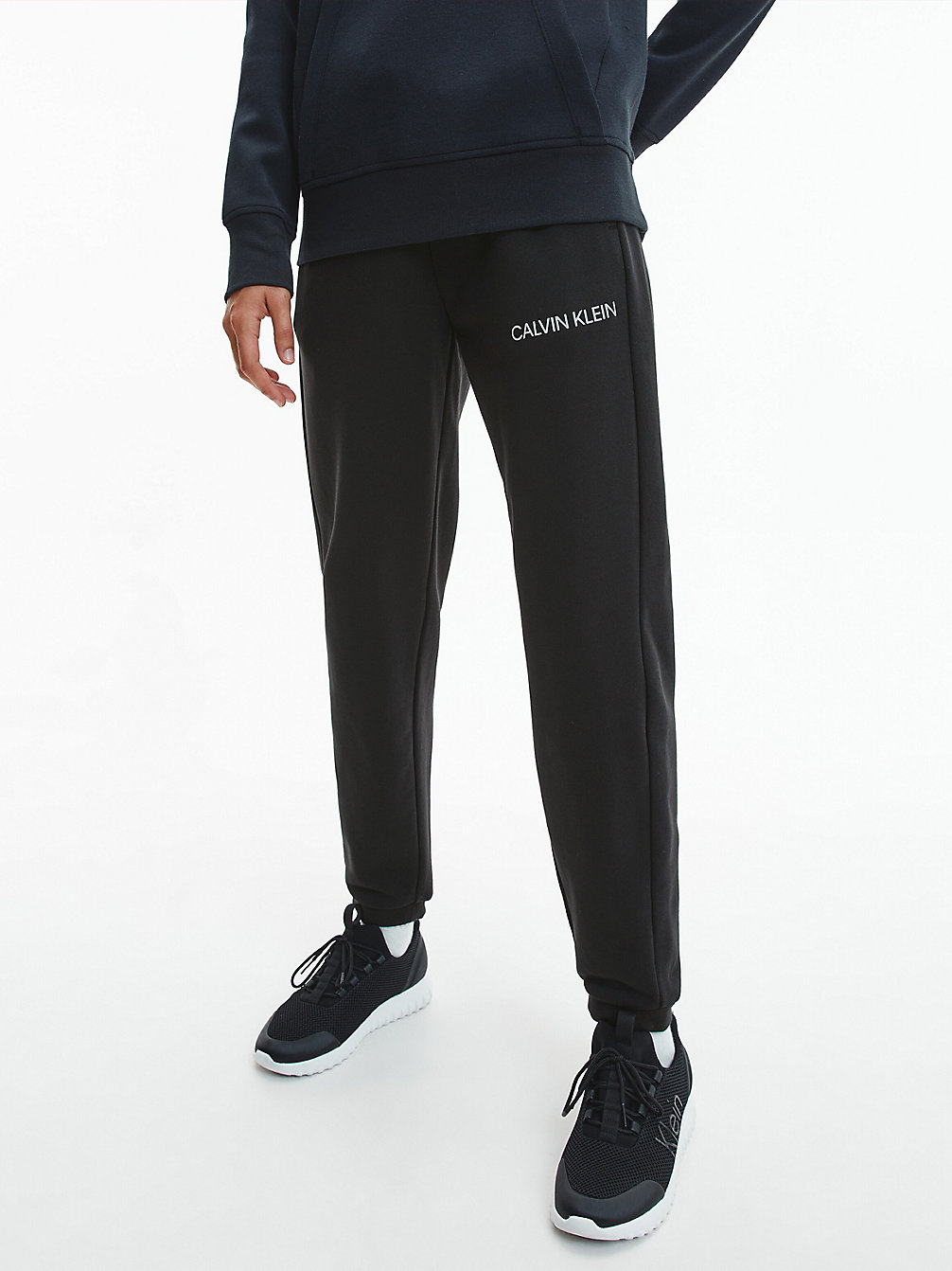 CK BLACK Pantalon De Jogging En Tissu Éponge De Coton undefined femmes Calvin Klein