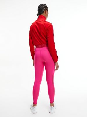 BARBADOS CHERRY Logo Tape Zip Neck Sweatshirt for women CK PERFORMANCE