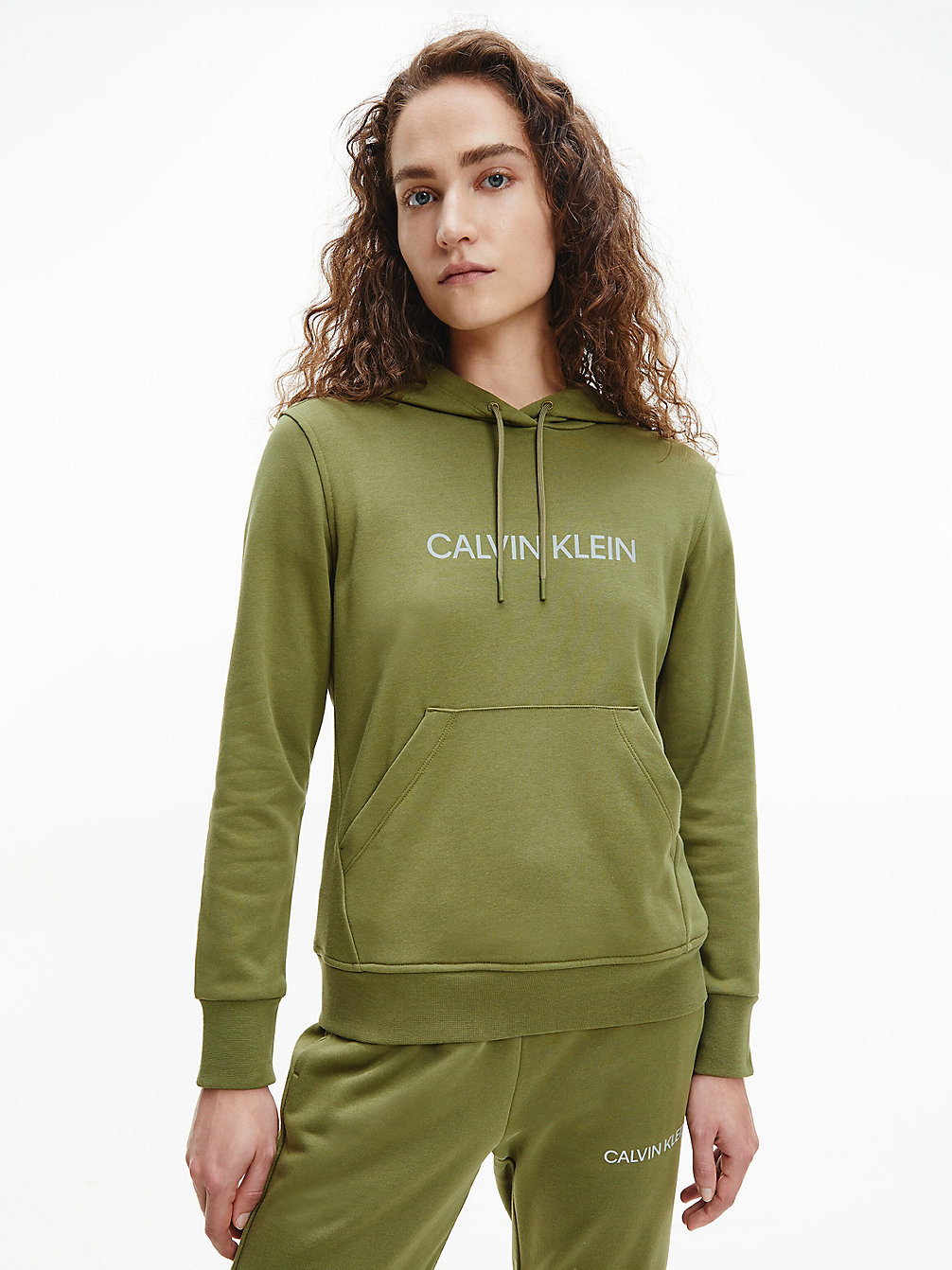 CAPULET OLIVE Felpa Con Cappuccio E Logo undefined donna Calvin Klein