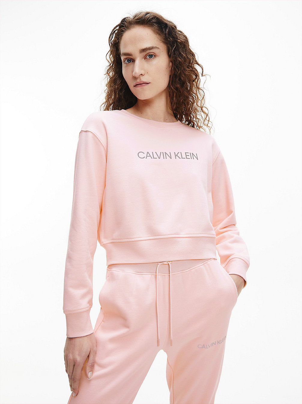 ROSE QUARTZ Sweat Relaxed Avec Logo undefined femmes Calvin Klein