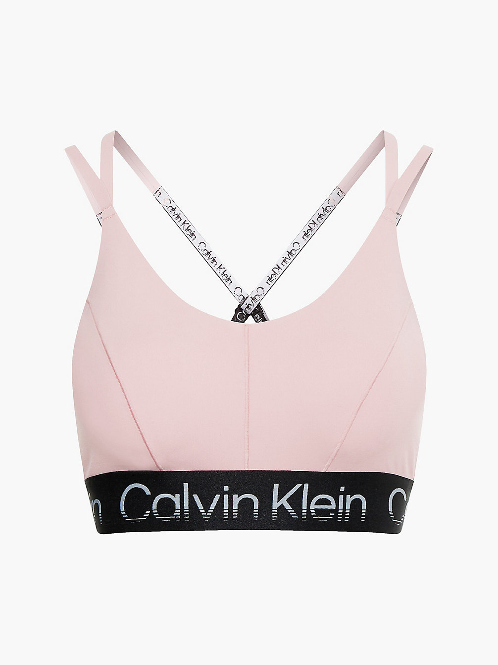 SILVER PINK Recycled High Impact Sports Bra undefined women Calvin Klein