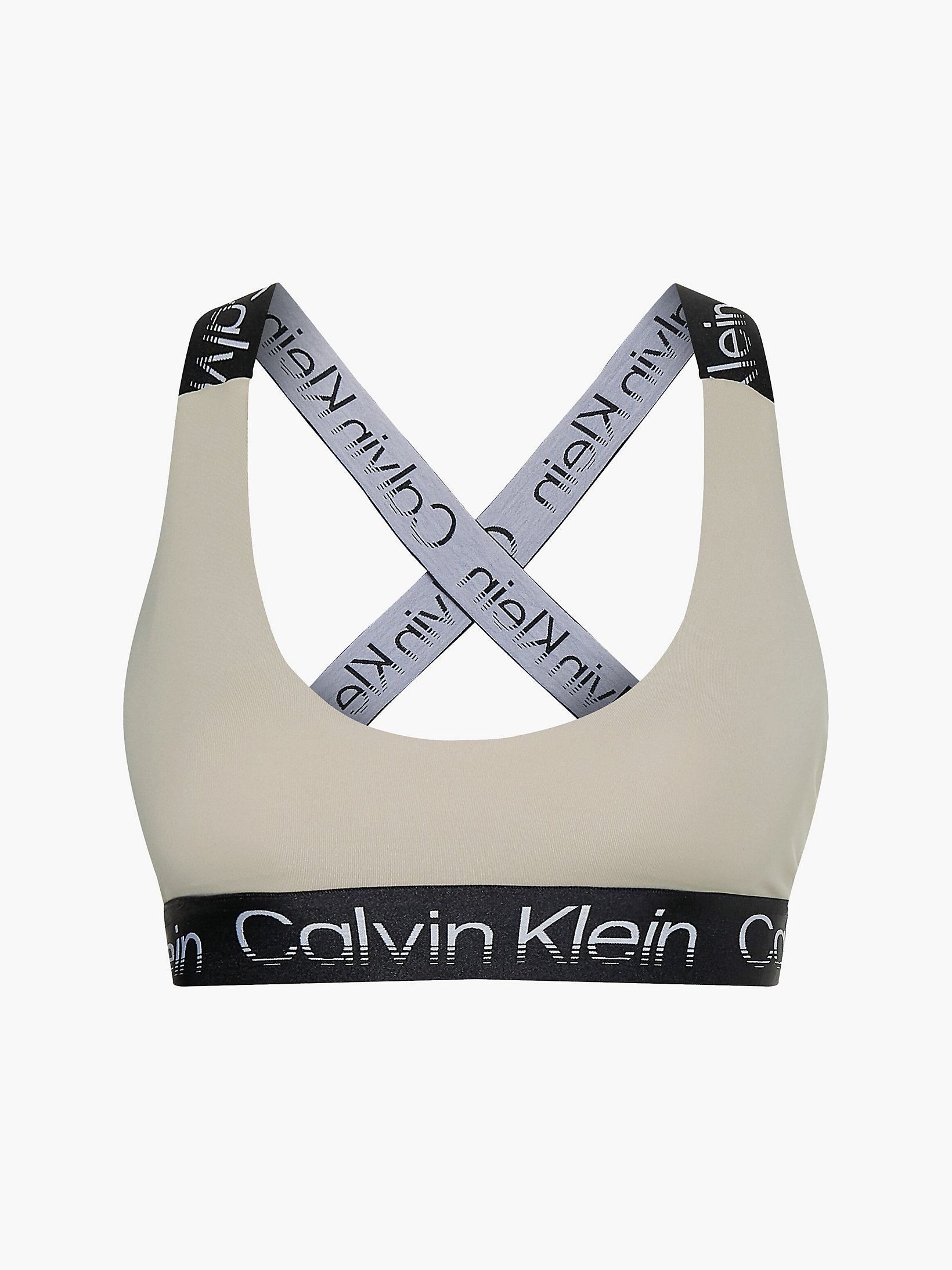 Aluminum > Бюстгальтер для среднеинтенсивных тренировок из перерабо > undefined Женщины - Calvin Klein