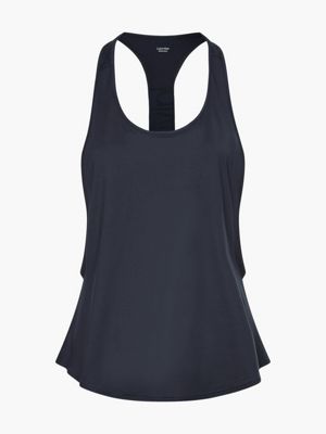 black beauty recycled polyester gym tank top for women ck performance