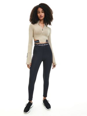 ALUMINUM Recycled Cropped Gym Top for women CK PERFORMANCE