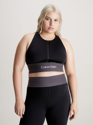 Calvin Klein Performance Womens Plus Medium Support Sports Bra PF2X105 –  Biggybargains