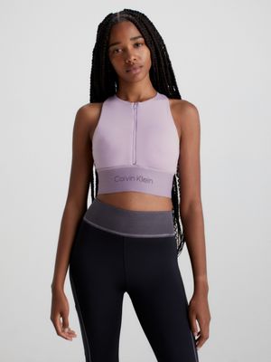 Calvin Klein Performance Modular Strappy Sports Bra in black