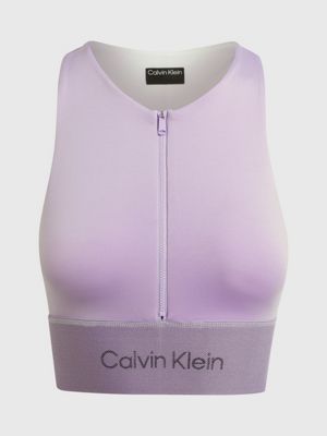 Calvin Klein Performance High-Neckline Racerback Medium-Support