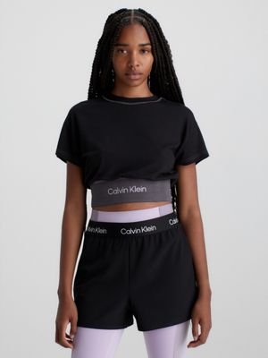 Cropped Gym-T-Shirt Calvin Klein® | 00GWF3K147BAE | Sport-T-Shirts