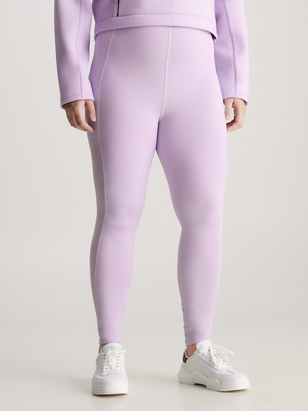 legging de sport 7/8 pastel lilac pour femmes ck performance