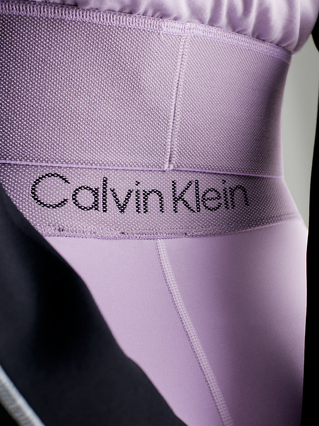 purple 7/8-sport-leggings für damen - ck performance