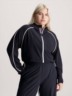 Cropped hotsell windbreaker black