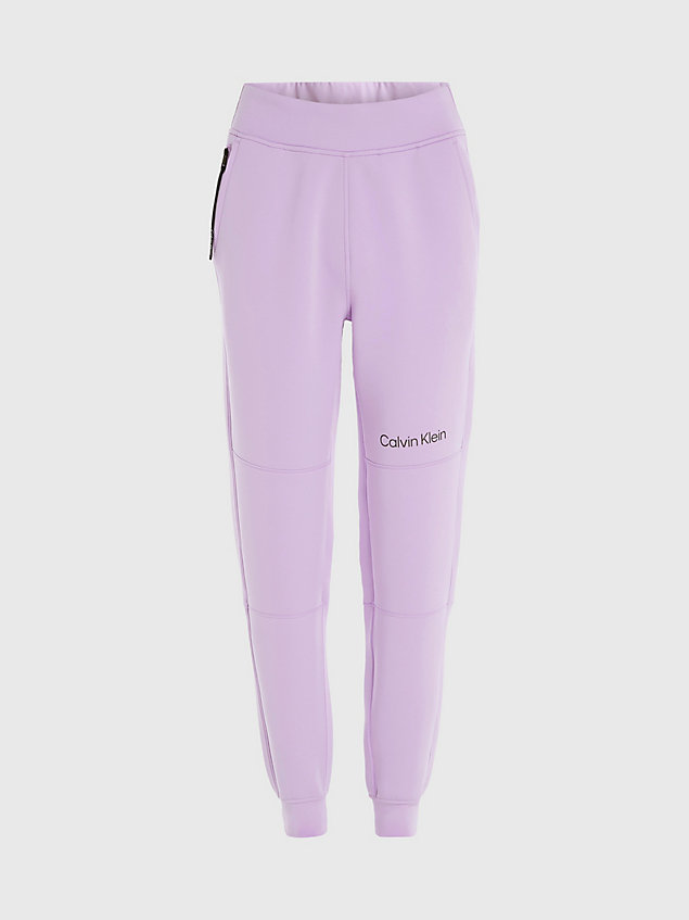 pantalon de jogging en maille 3d relaxed purple pour femmes ck performance