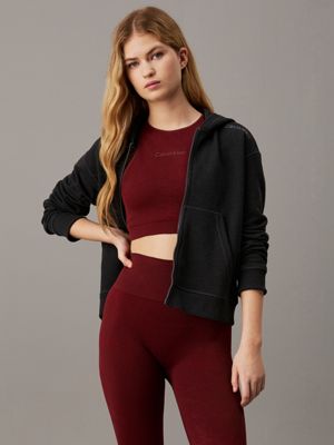 black zip up hoodie for women ck sport