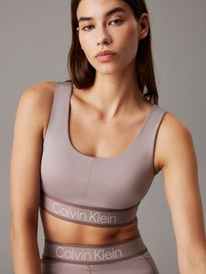 driftwood medium impact sports bra for women ck sport