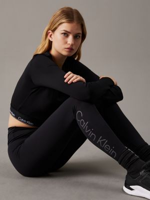 black beauty logo gym leggings for women ck sport