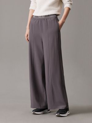 boulevard gray wide leg trousers for women ck sport