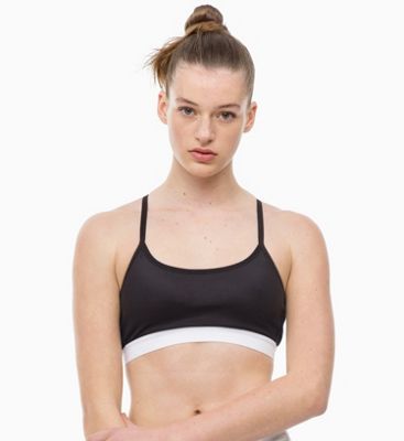 calvin klein strappy sports bra