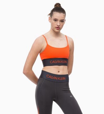 calvin klein strappy sports bra