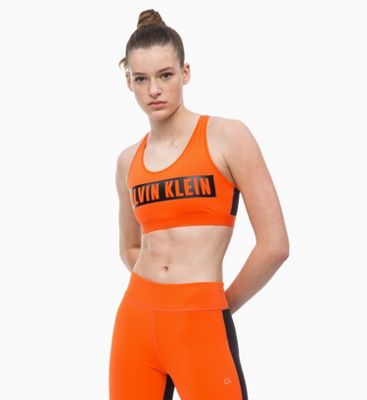 calvin klein racerback sports bra