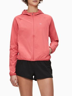 red calvin klein windbreaker