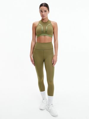 CAPULET OLIVE Medium Impact Sports Bra for women CK PERFORMANCE