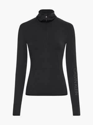 CK BLACK Camiseta slim de manga larga para el gimnasio de mujer CK PERFORMANCE