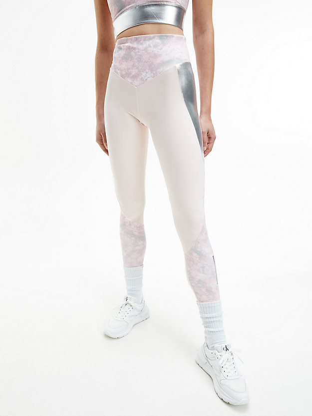 ROSE QUARTZ MOON PRINT Sport Leggings mit Print für Damen CK PERFORMANCE